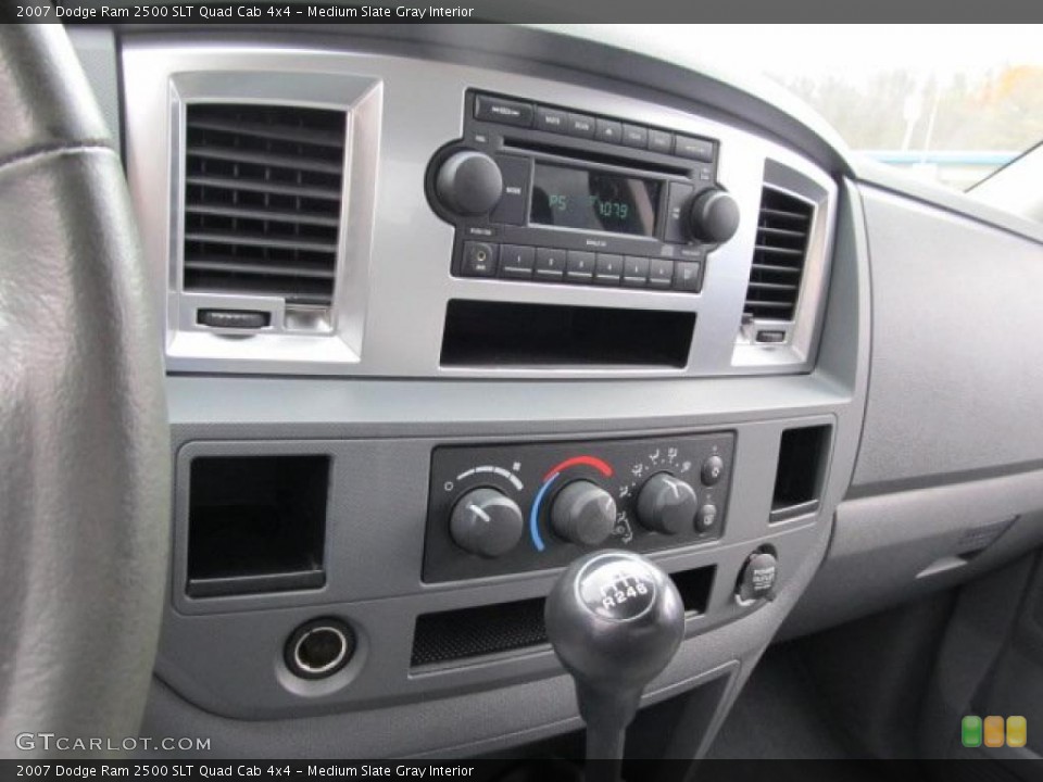 Medium Slate Gray Interior Controls for the 2007 Dodge Ram 2500 SLT Quad Cab 4x4 #38929594