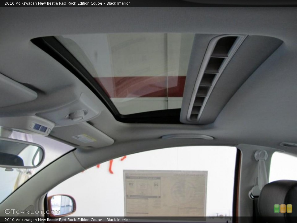 Black Interior Sunroof for the 2010 Volkswagen New Beetle Red Rock Edition Coupe #38930434