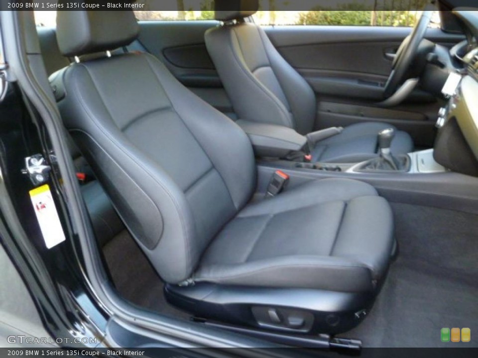 Black Interior Photo for the 2009 BMW 1 Series 135i Coupe #38931630