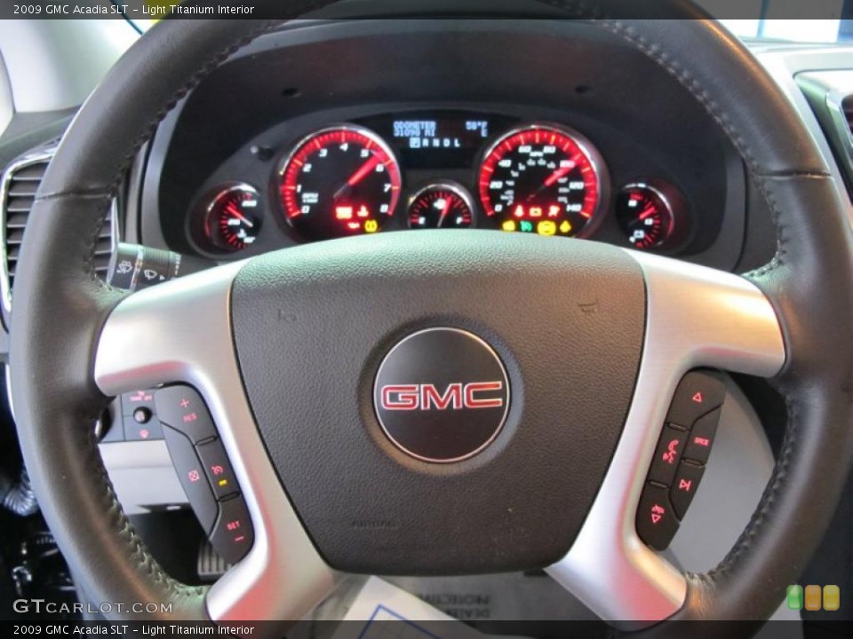 Light Titanium Interior Steering Wheel for the 2009 GMC Acadia SLT #38932094