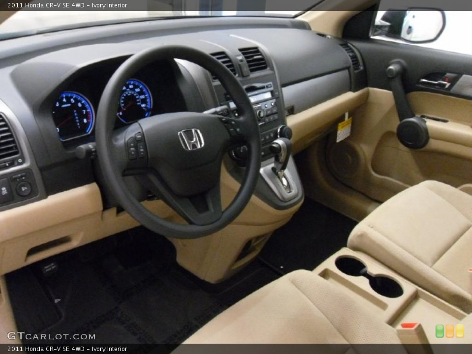 Ivory Interior Prime Interior for the 2011 Honda CR-V SE 4WD #38933222