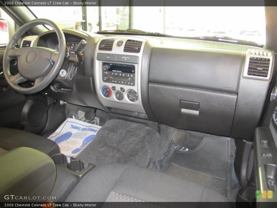 Ebony Interior Dashboard for the 2009 Chevrolet Colorado LT Crew Cab #38933390