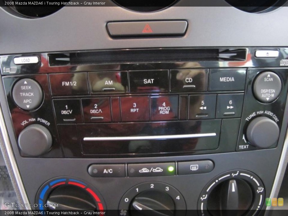 Gray Interior Controls for the 2008 Mazda MAZDA6 i Touring Hatchback #38934370