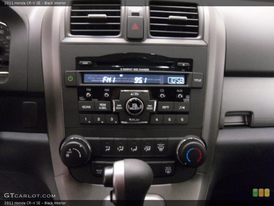 Black Interior Controls for the 2011 Honda CR-V SE #38934446