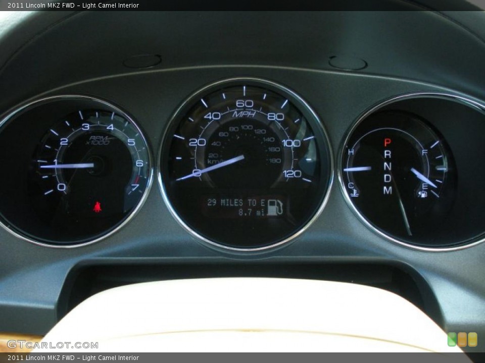 Light Camel Interior Gauges for the 2011 Lincoln MKZ FWD #38937334