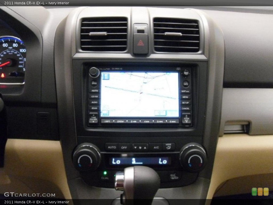 Ivory Interior Navigation for the 2011 Honda CR-V EX-L #38937346