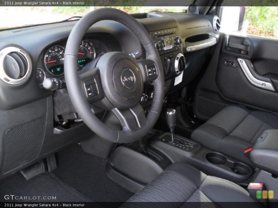 Black Interior Prime Interior for the 2011 Jeep Wrangler Sahara 4x4 #38938878