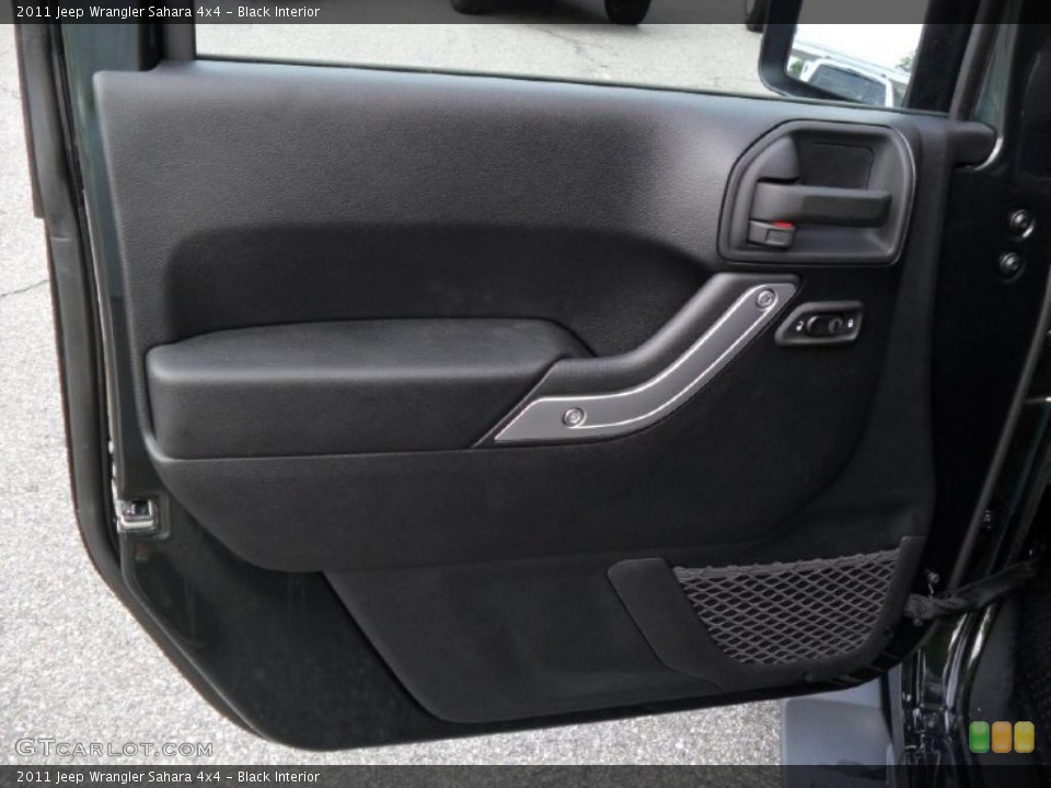 Black Interior Door Panel for the 2011 Jeep Wrangler Sahara 4x4 #38939026