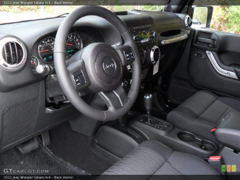 Black Interior Prime Interior for the 2011 Jeep Wrangler Sahara 4x4 #38939258