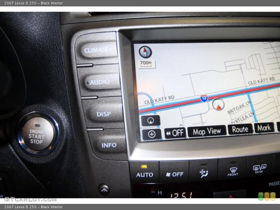 Black Interior Navigation for the 2007 Lexus IS 250 #38939294