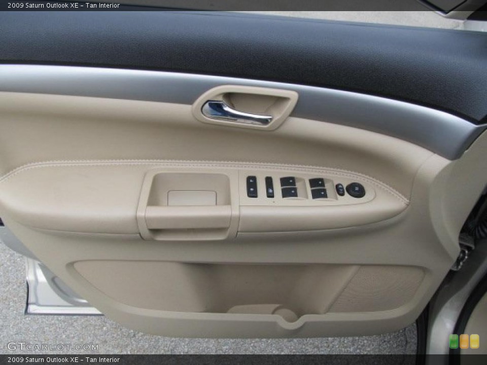 Tan Interior Door Panel for the 2009 Saturn Outlook XE #38939330