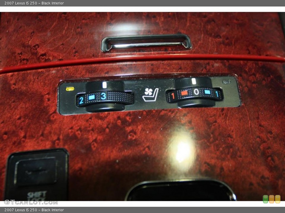 Black Interior Controls for the 2007 Lexus IS 250 #38939353