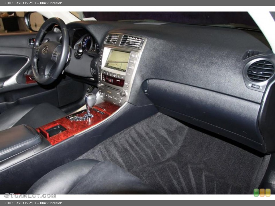 Black Interior Dashboard for the 2007 Lexus IS 250 #38939570