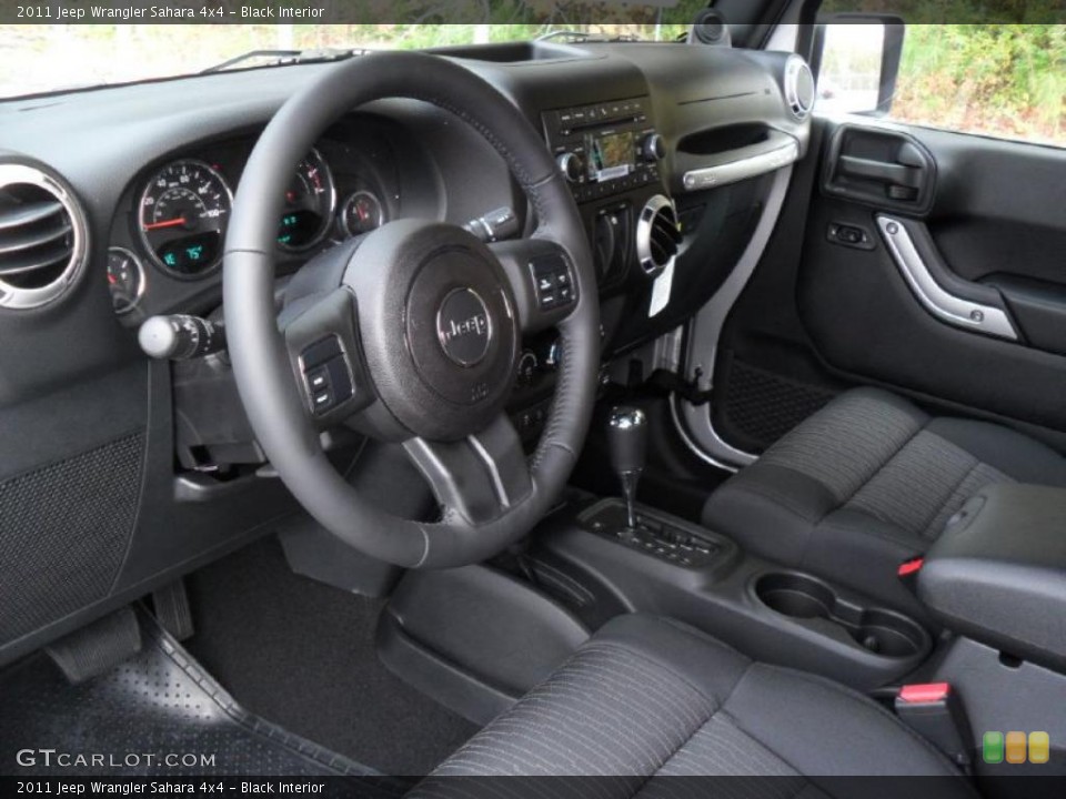 Black Interior Prime Interior for the 2011 Jeep Wrangler Sahara 4x4 #38939618