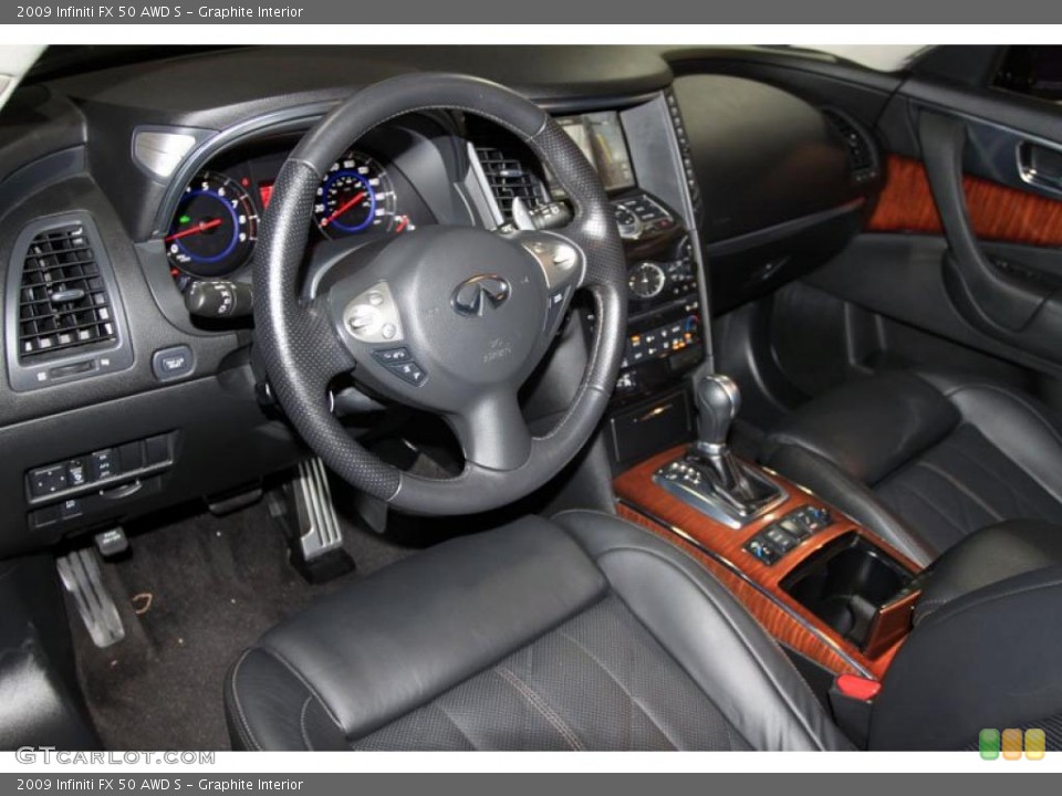 Graphite Interior Prime Interior for the 2009 Infiniti FX 50 AWD S #38940222