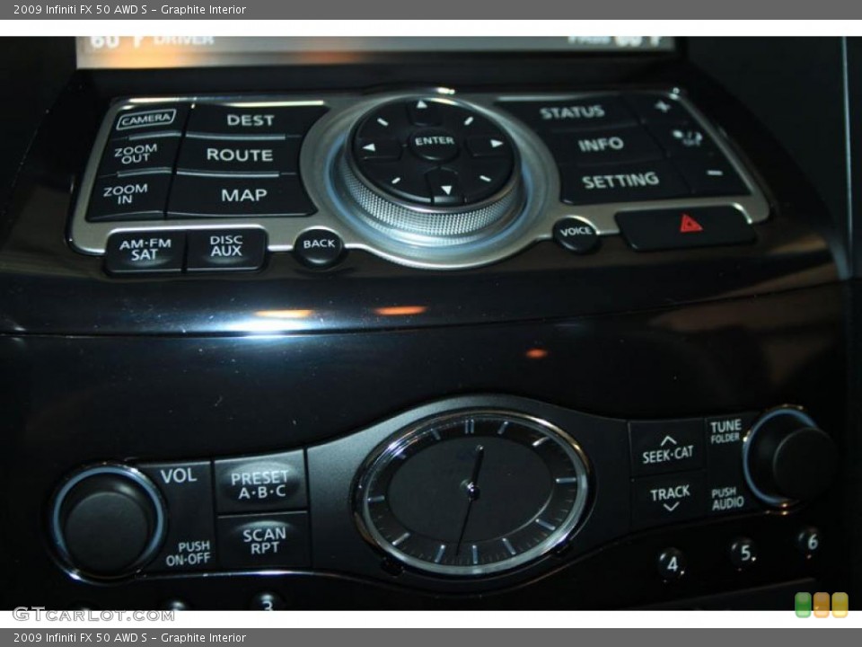 Graphite Interior Controls for the 2009 Infiniti FX 50 AWD S #38940482