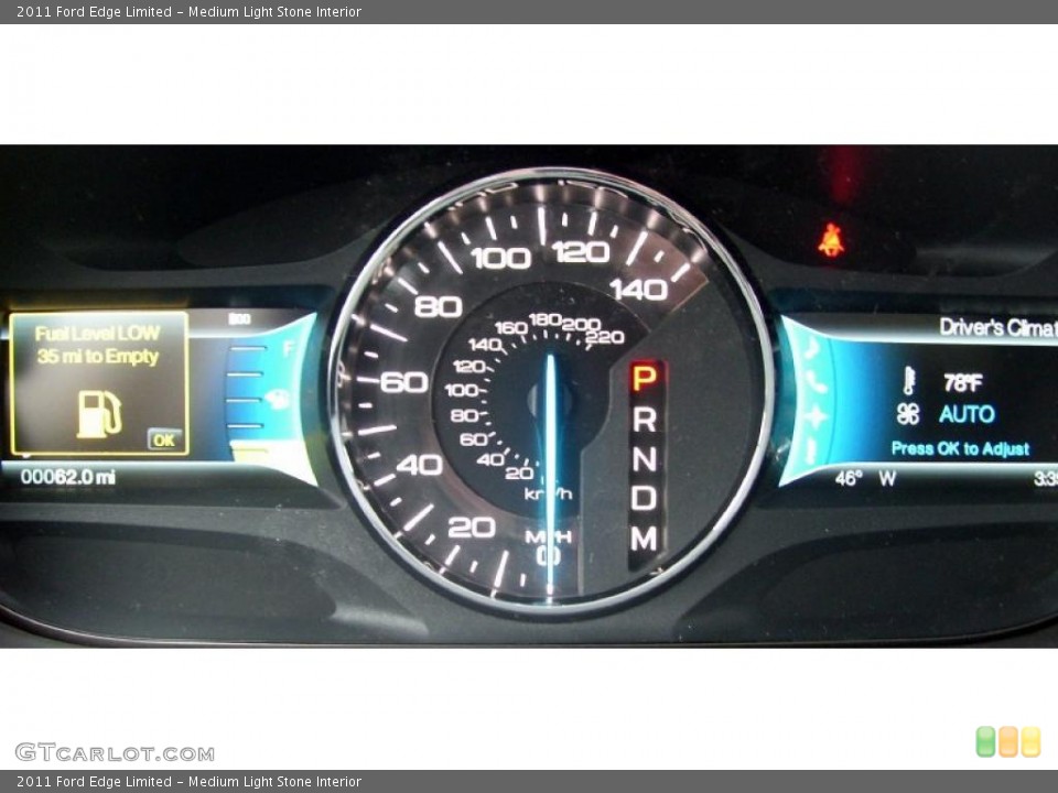 Medium Light Stone Interior Gauges for the 2011 Ford Edge Limited #38940698