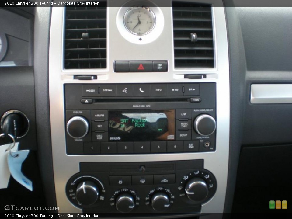 Dark Slate Gray Interior Controls for the 2010 Chrysler 300 Touring #38940970