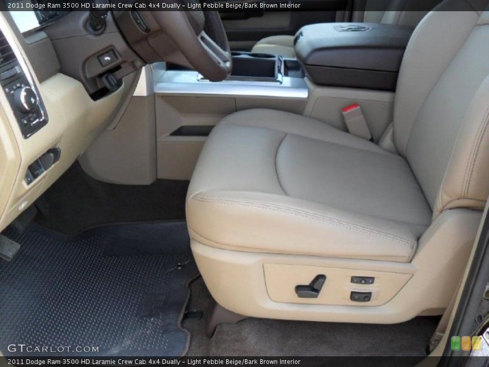 Light Pebble Beige/Bark Brown Interior Photo for the 2011 Dodge Ram 3500 HD Laramie Crew Cab 4x4 Dually #38941142