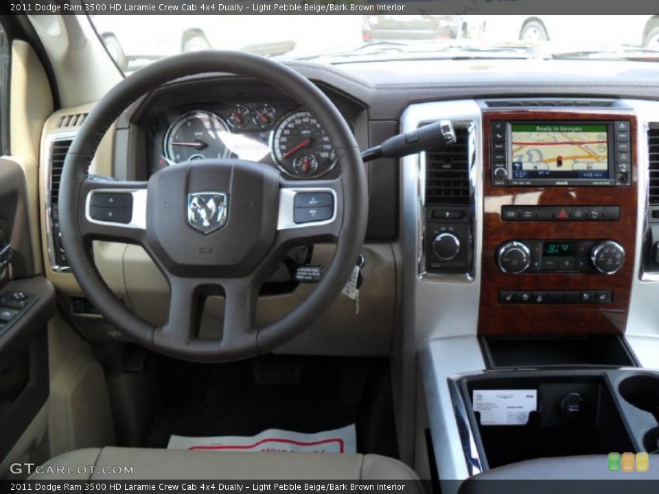Light Pebble Beige/Bark Brown Interior Dashboard for the 2011 Dodge Ram 3500 HD Laramie Crew Cab 4x4 Dually #38941282