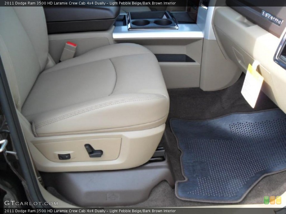 Light Pebble Beige/Bark Brown Interior Photo for the 2011 Dodge Ram 3500 HD Laramie Crew Cab 4x4 Dually #38941358
