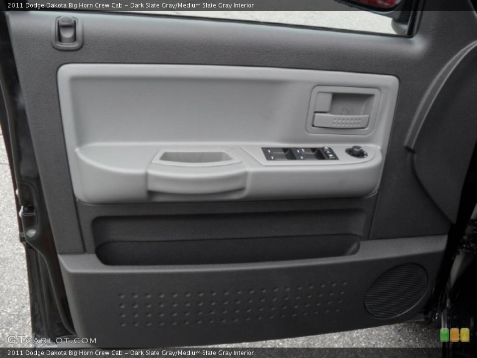 Dark Slate Gray/Medium Slate Gray Interior Door Panel for the 2011 Dodge Dakota Big Horn Crew Cab #38942794