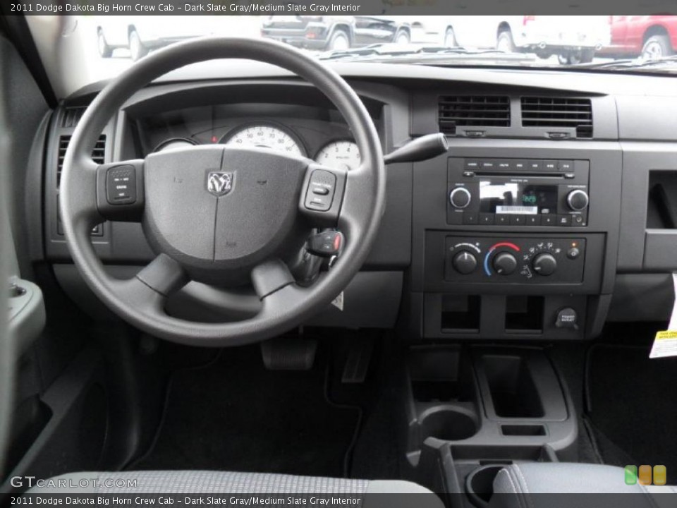 Dark Slate Gray/Medium Slate Gray Interior Dashboard for the 2011 Dodge Dakota Big Horn Crew Cab #38942870