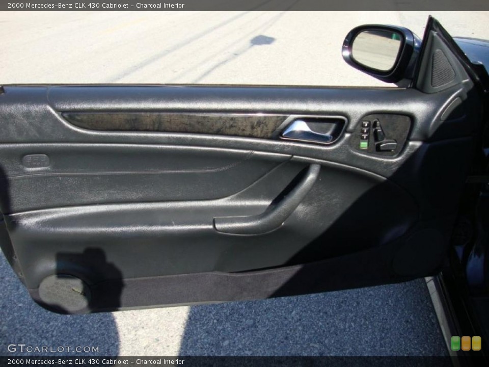 Charcoal Interior Door Panel for the 2000 Mercedes-Benz CLK 430 Cabriolet #38943046