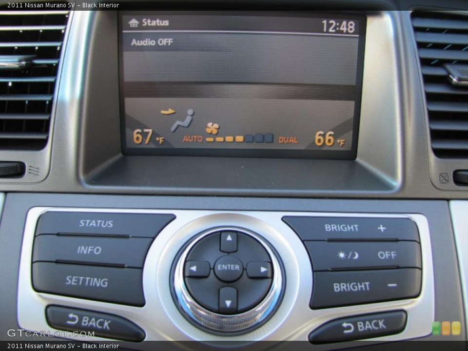 Black Interior Controls for the 2011 Nissan Murano SV #38943862