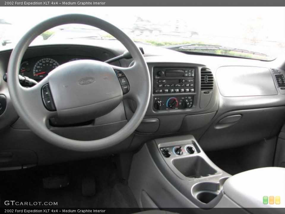 Medium Graphite Interior Dashboard for the 2002 Ford Expedition XLT 4x4 #38945622