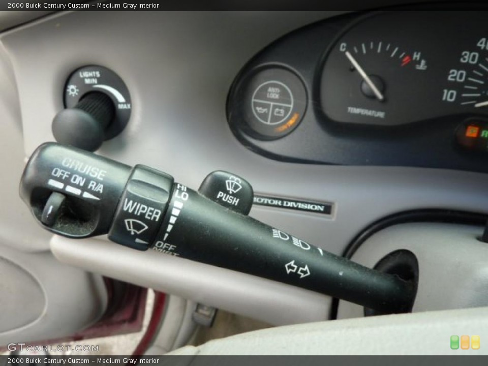 Medium Gray Interior Controls for the 2000 Buick Century Custom #38946346