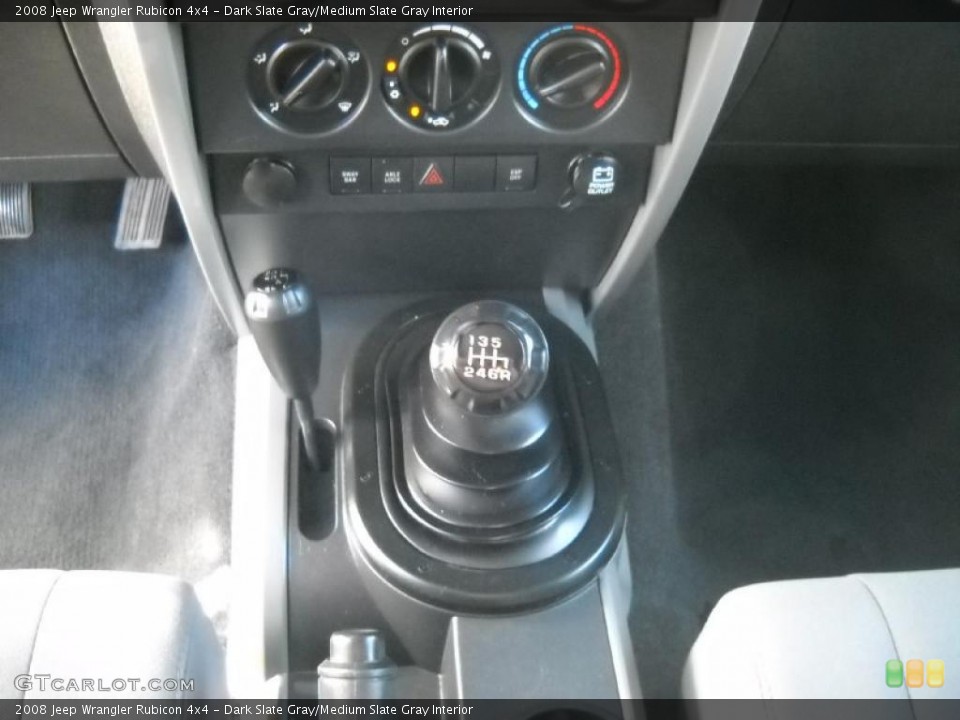 Dark Slate Gray/Medium Slate Gray Interior Transmission for the 2008 Jeep Wrangler Rubicon 4x4 #38947454