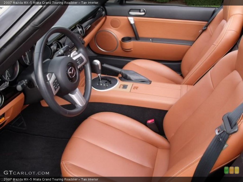 Tan Interior Photo for the 2007 Mazda MX-5 Miata Grand Touring Roadster #38947694