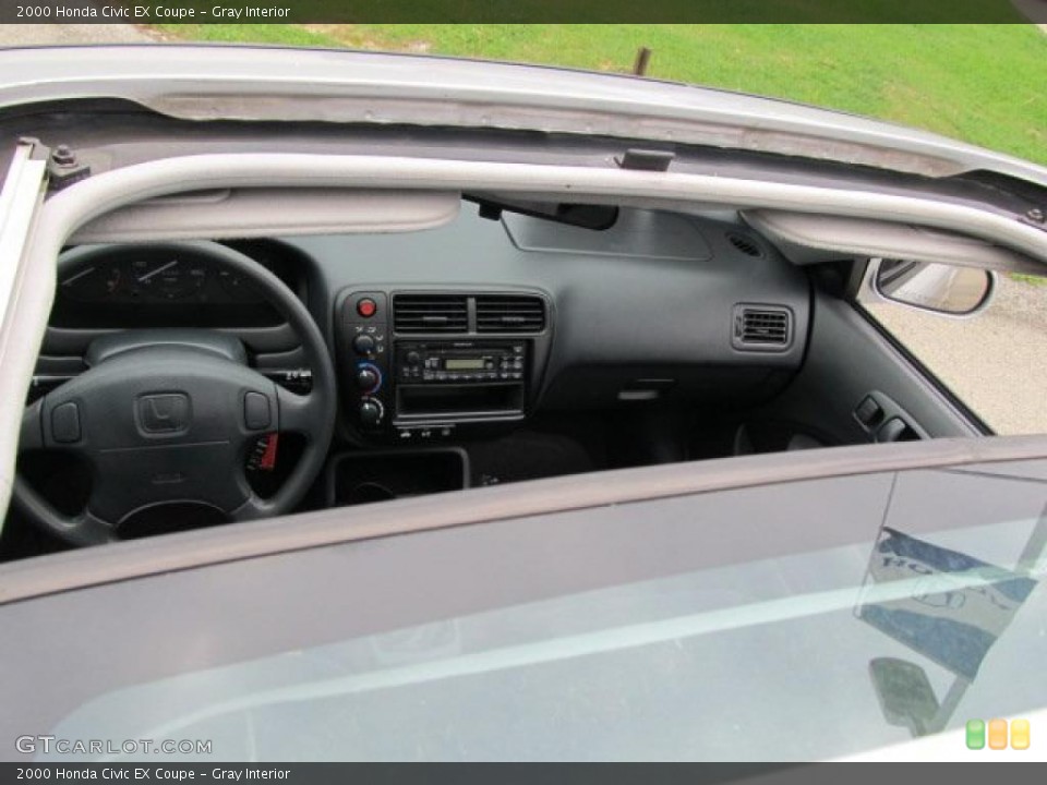 Gray Interior Sunroof for the 2000 Honda Civic EX Coupe #38948382