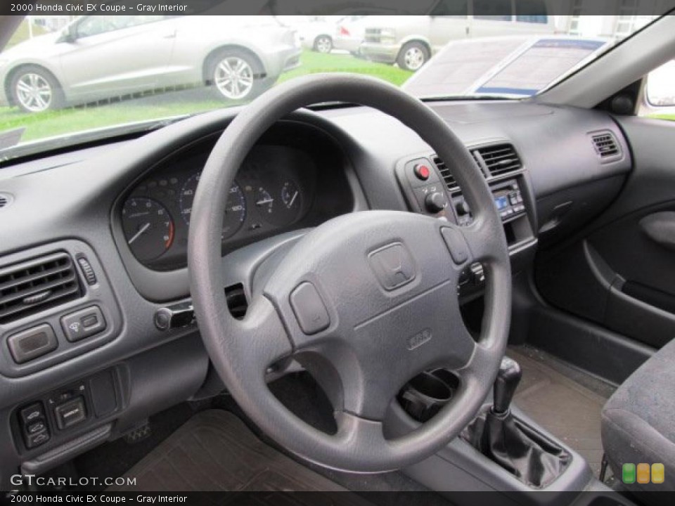 Gray Interior Dashboard for the 2000 Honda Civic EX Coupe #38948426