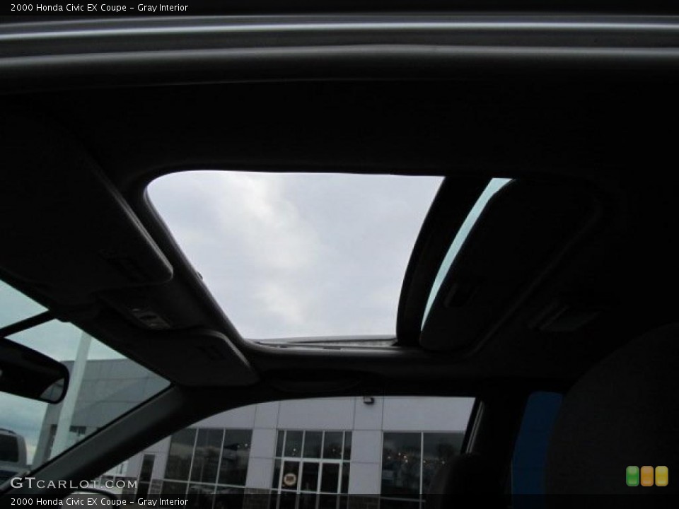 Gray Interior Sunroof for the 2000 Honda Civic EX Coupe #38948450