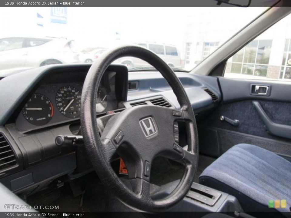 Blue Interior Dashboard for the 1989 Honda Accord DX Sedan #38949962