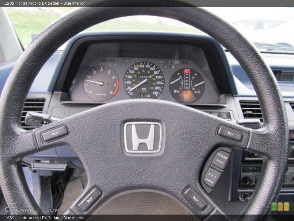 Blue Interior Steering Wheel for the 1989 Honda Accord DX Sedan #38950114