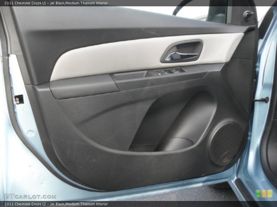 Jet Black/Medium Titanium Interior Door Panel for the 2011 Chevrolet Cruze LS #38950322