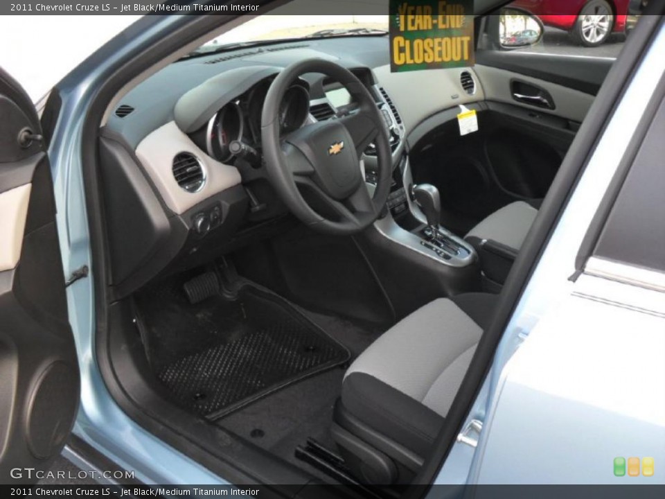 Jet Black/Medium Titanium Interior Prime Interior for the 2011 Chevrolet Cruze LS #38950566