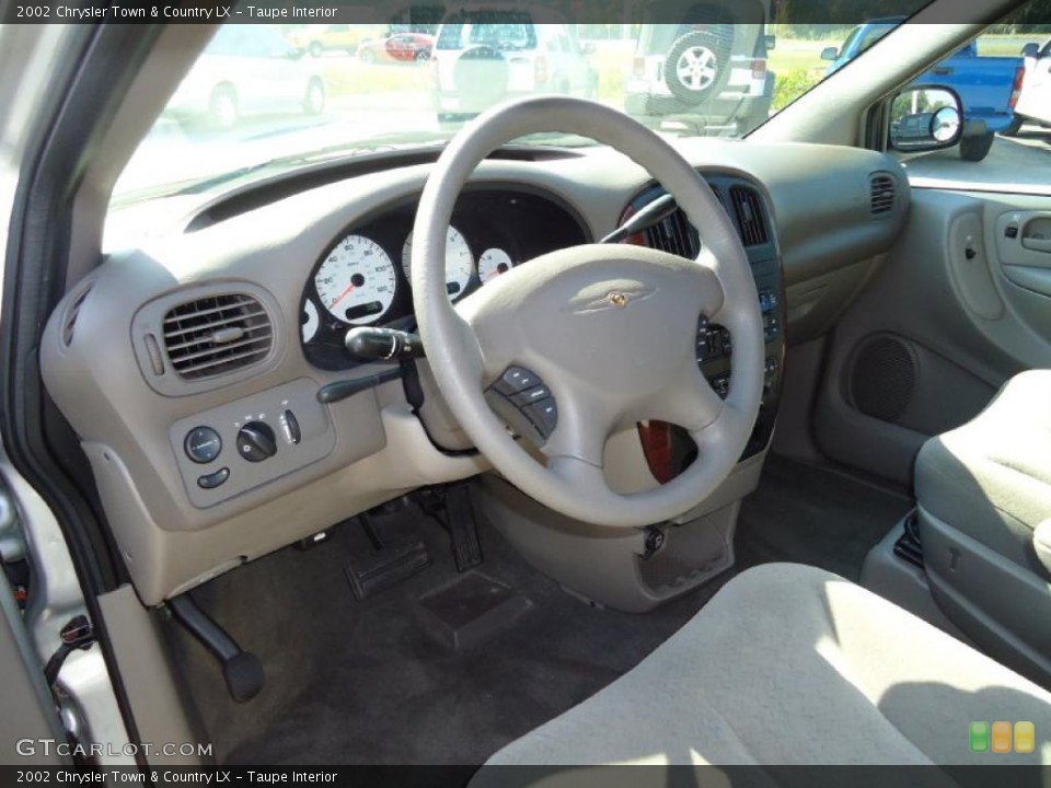Taupe Interior Dashboard for the 2002 Chrysler Town & Country LX #38952586