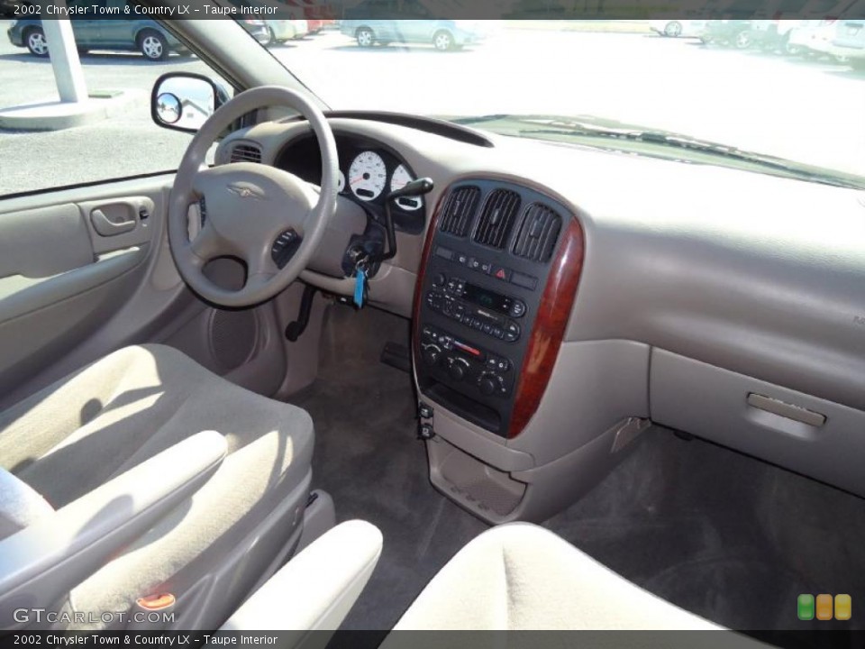 Taupe Interior Dashboard for the 2002 Chrysler Town & Country LX #38952714