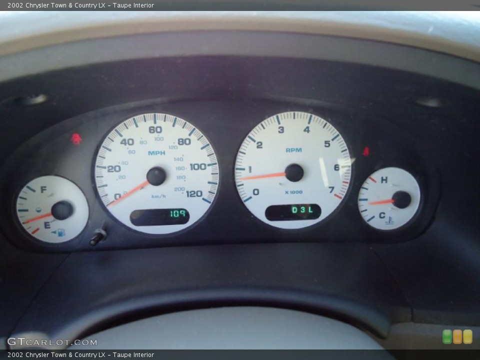 Taupe Interior Gauges for the 2002 Chrysler Town & Country LX #38952882