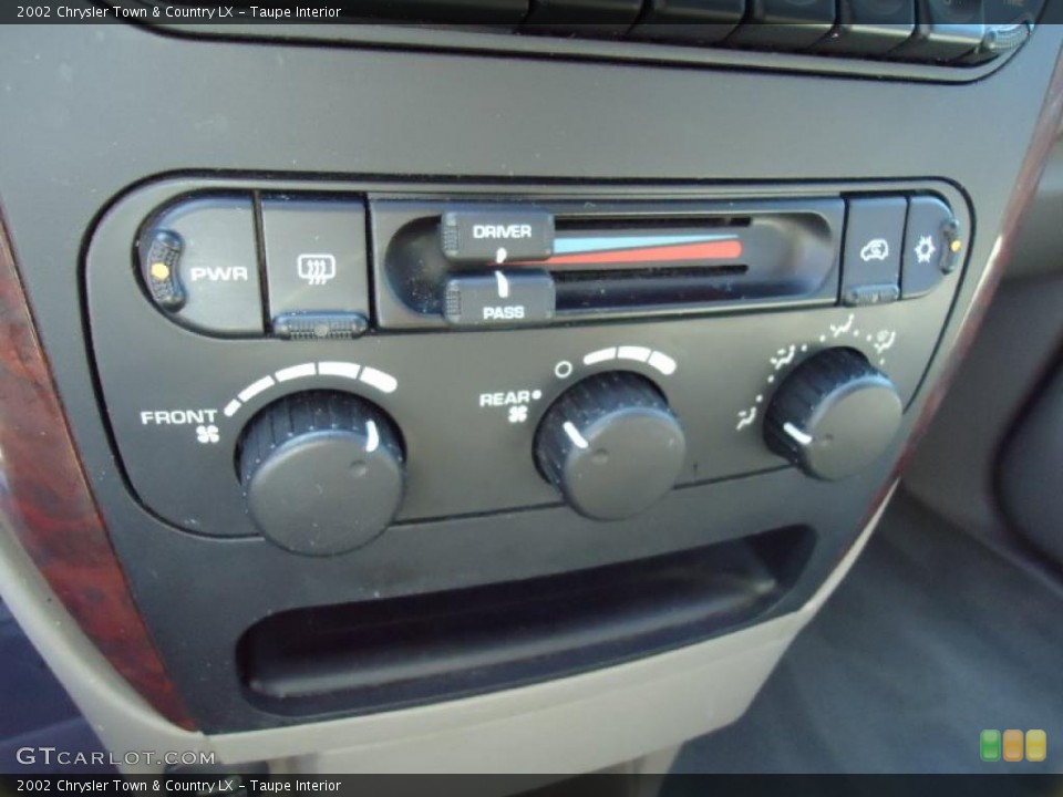 Taupe Interior Controls for the 2002 Chrysler Town & Country LX #38952906