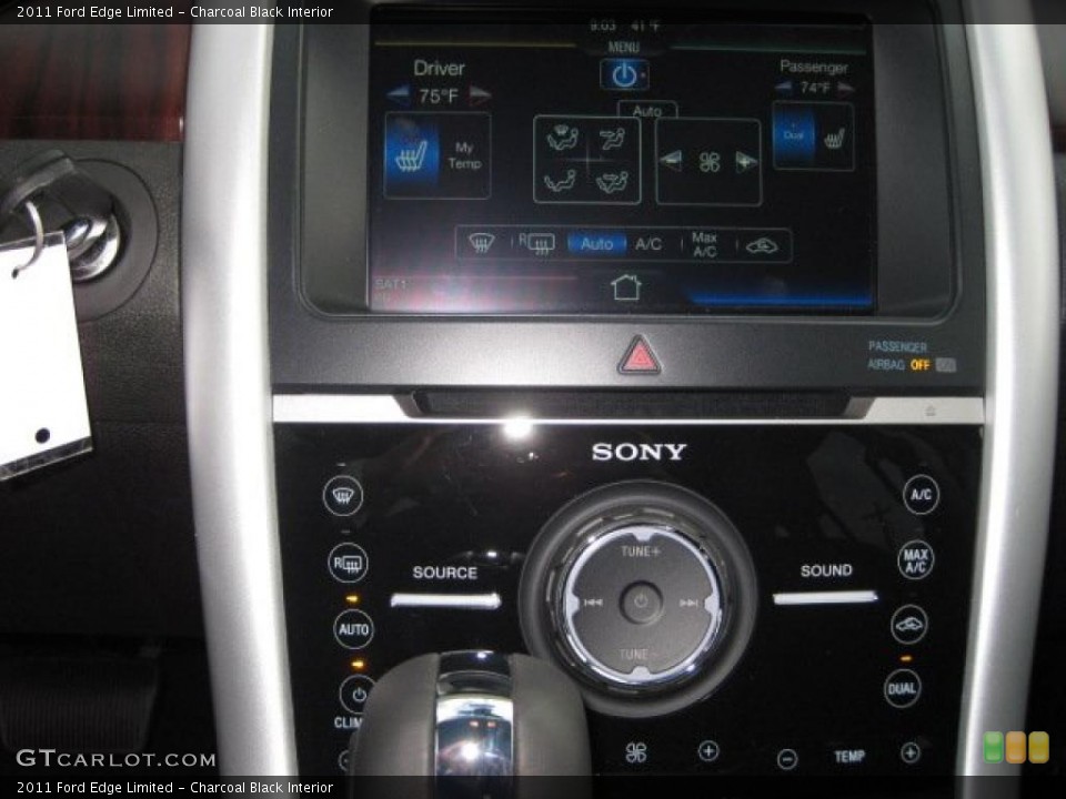 Charcoal Black Interior Controls for the 2011 Ford Edge Limited #38953814