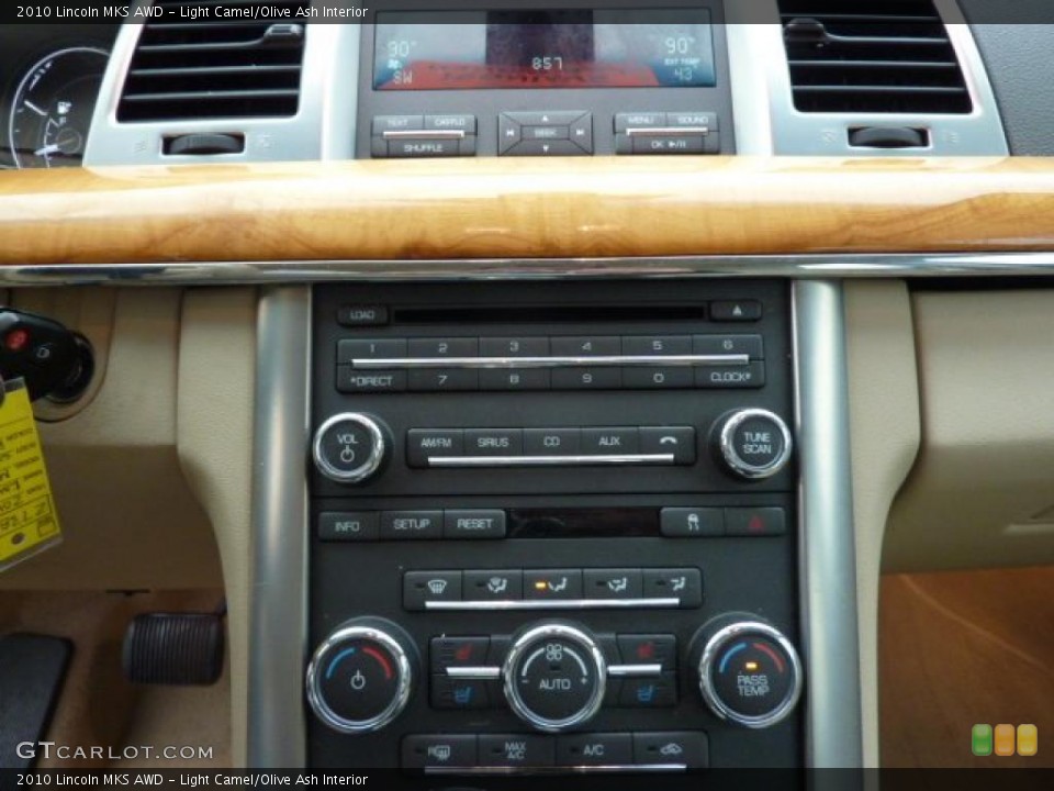Light Camel/Olive Ash Interior Controls for the 2010 Lincoln MKS AWD #38956734