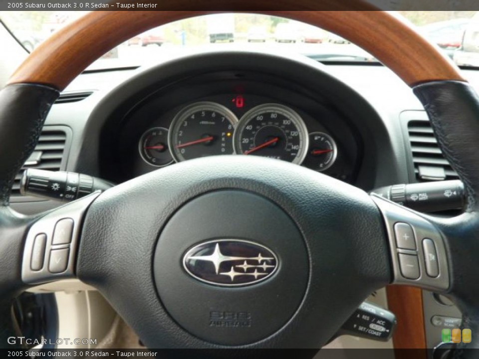 Taupe Interior Steering Wheel for the 2005 Subaru Outback 3.0 R Sedan #38958218