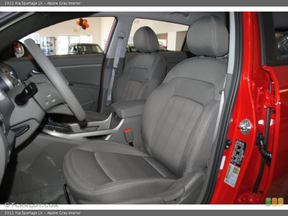 Alpine Gray Interior Photo for the 2011 Kia Sportage LX #38958946