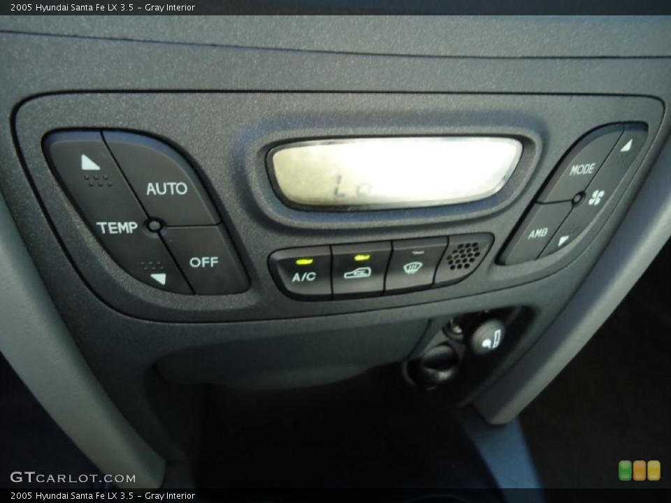 Gray Interior Controls for the 2005 Hyundai Santa Fe LX 3.5 #38959658