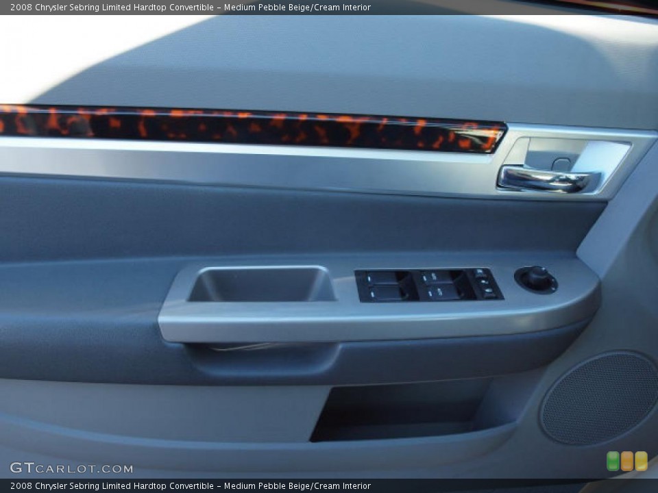 Medium Pebble Beige/Cream Interior Door Panel for the 2008 Chrysler Sebring Limited Hardtop Convertible #38959846
